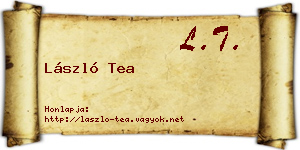 László Tea névjegykártya